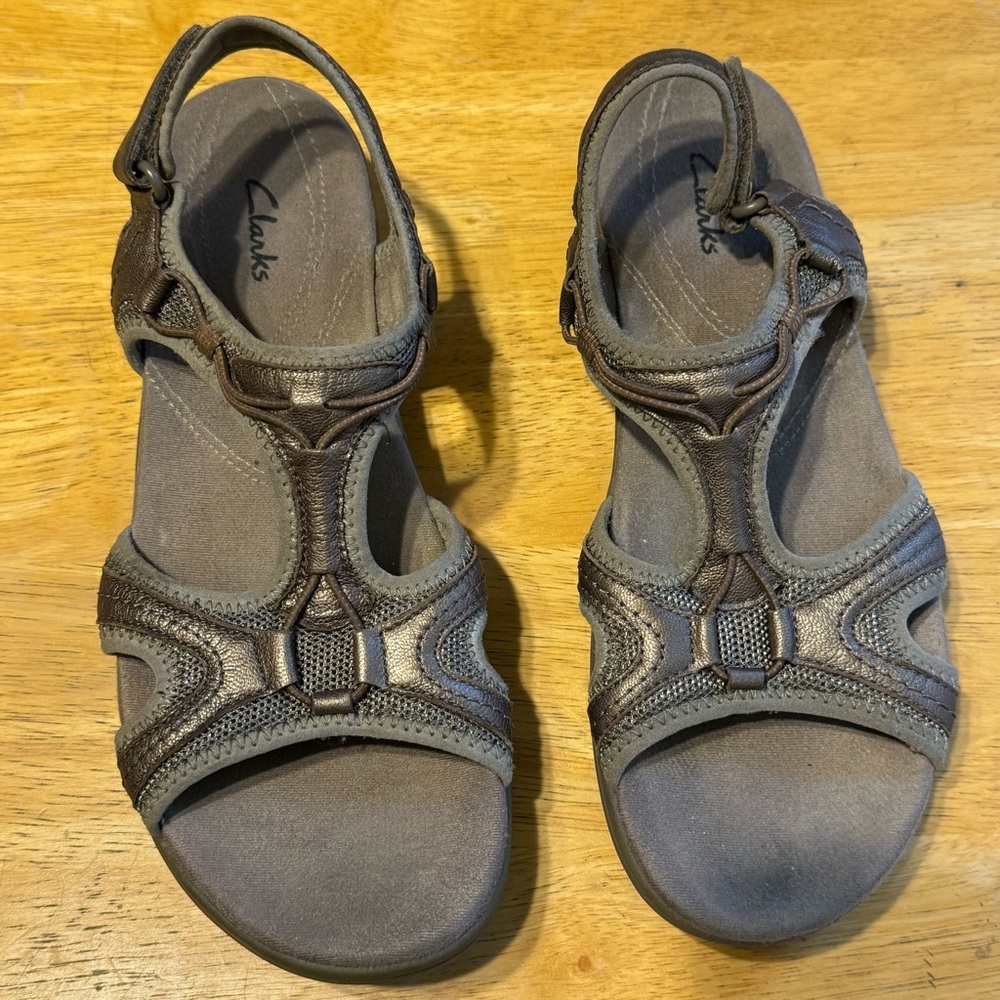Clarks Shoes In-Motion Jump Slingback Walking Sandal 60435 Women’s Size 11